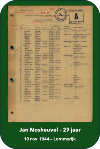 Mosheuvel, Jan - Razzia Slachtoffer